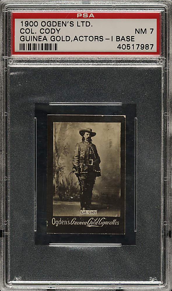 1900 Ogden's Guinea Gold "Buffalo Bill" Cody PSA NM 7 - Highest Graded!