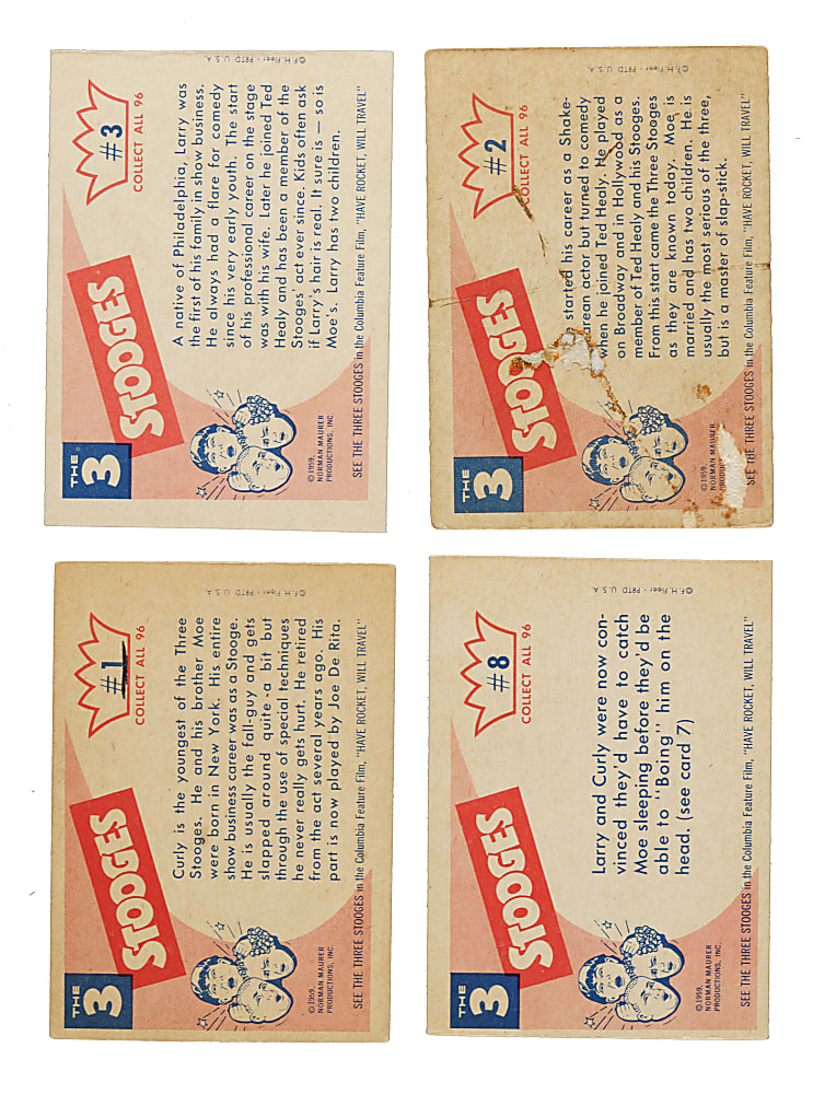 1959 Fleer "The Three Stooges" Complete Set (96)