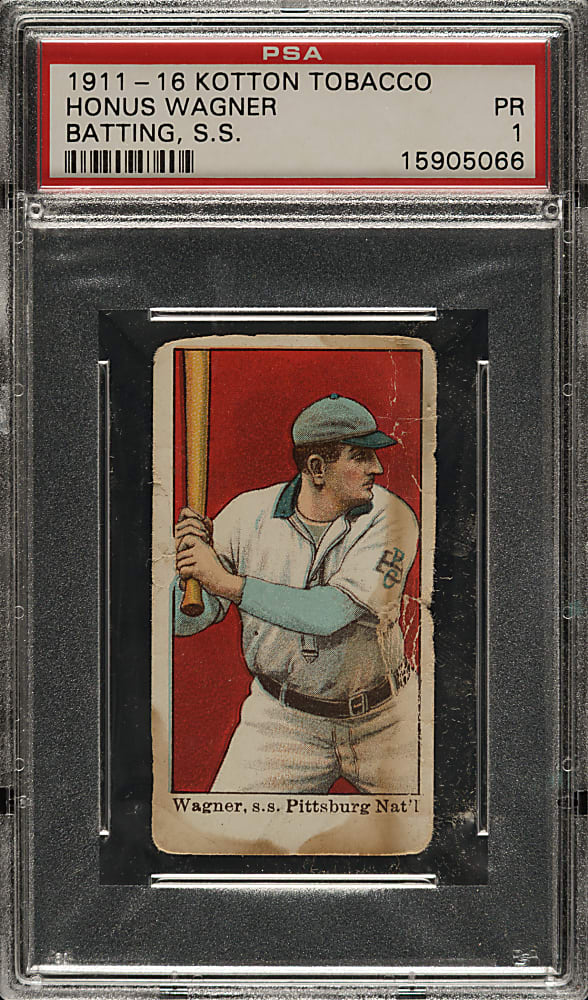 1914 T216 Kotton Tobacco Honus Wagner Batting S.S. PSA POOR 1