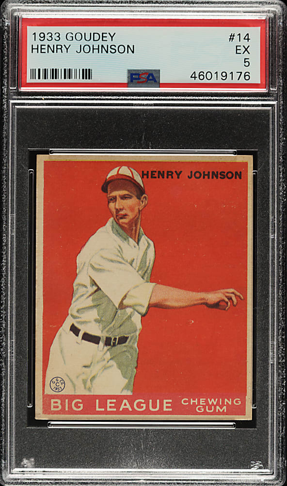 1933 R319 Goudey #14 Henry Johnson PSA EX 5