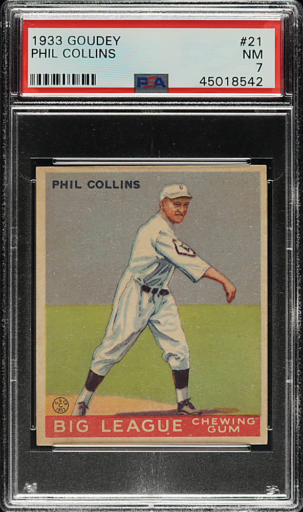 1933 R319 Goudey #21 Phil Collins PSA NM 7