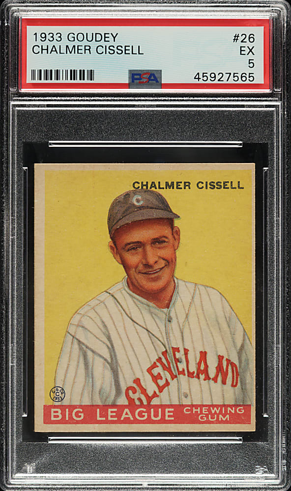 1933 R319 Goudey #26 Chalmer Cissell PSA EX 5
