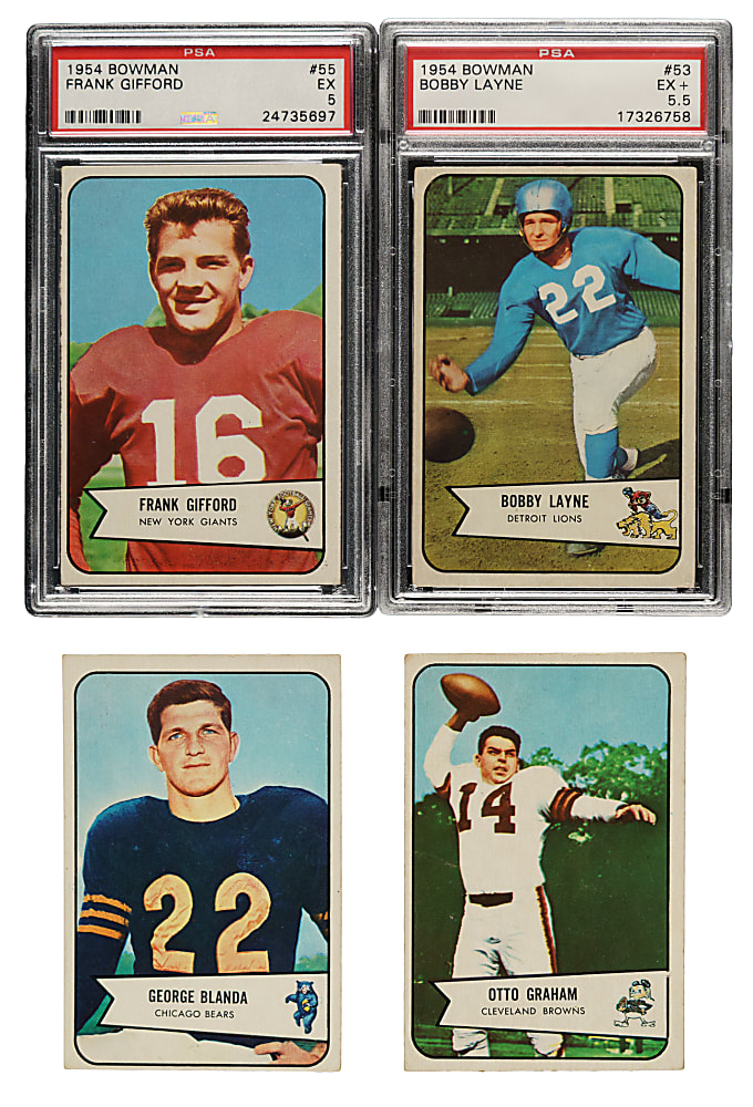 1954 Bowman Football Complete Set (128)