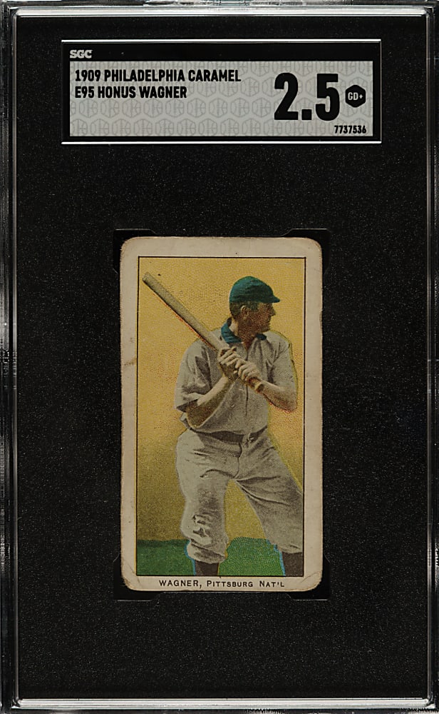 1909 E95 Philadelphia Caramel Honus Wagner SGC GOOD+ 2.5
