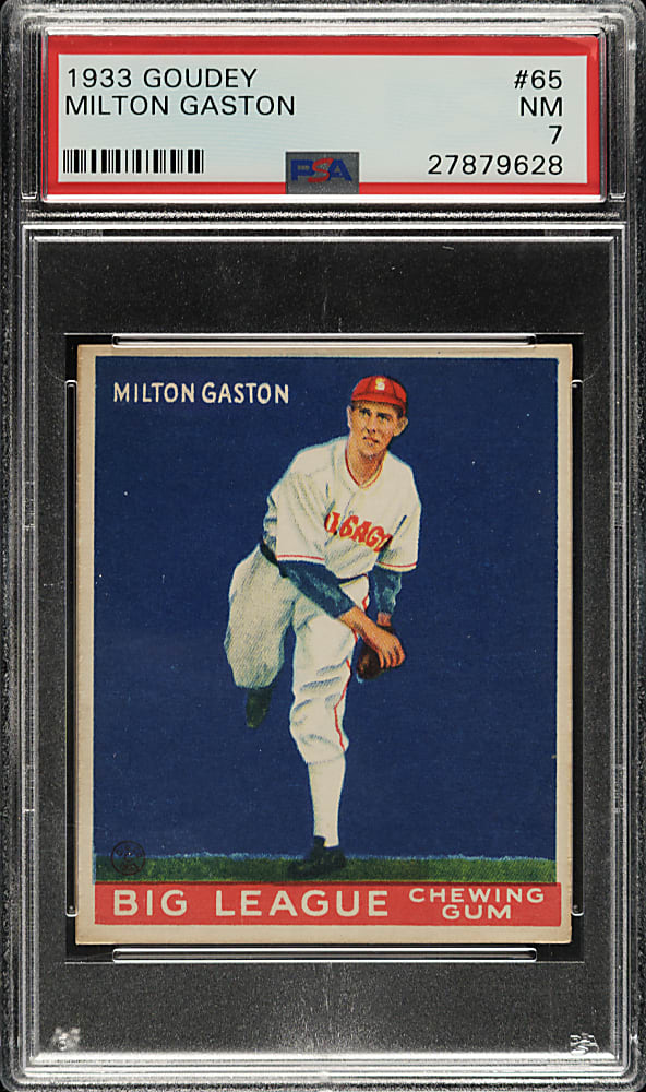 1933 R319 Goudey #65 Milton Gaston PSA NM 7