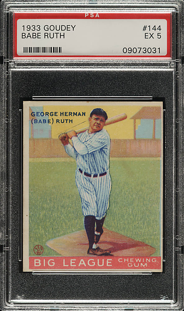 1933 R319 Goudey #144 Babe Ruth PSA EX 5