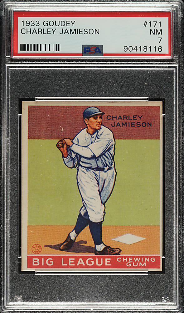 1933 R319 Goudey #171 Charley Jamieson PSA NM 7