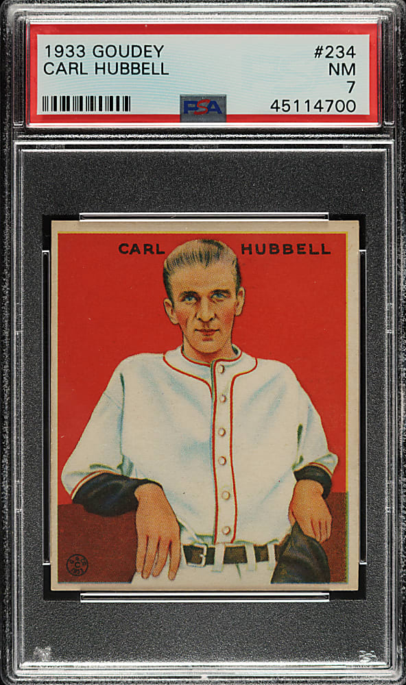 1933 R319 Goudey #234 Carl Hubbell PSA NM 7