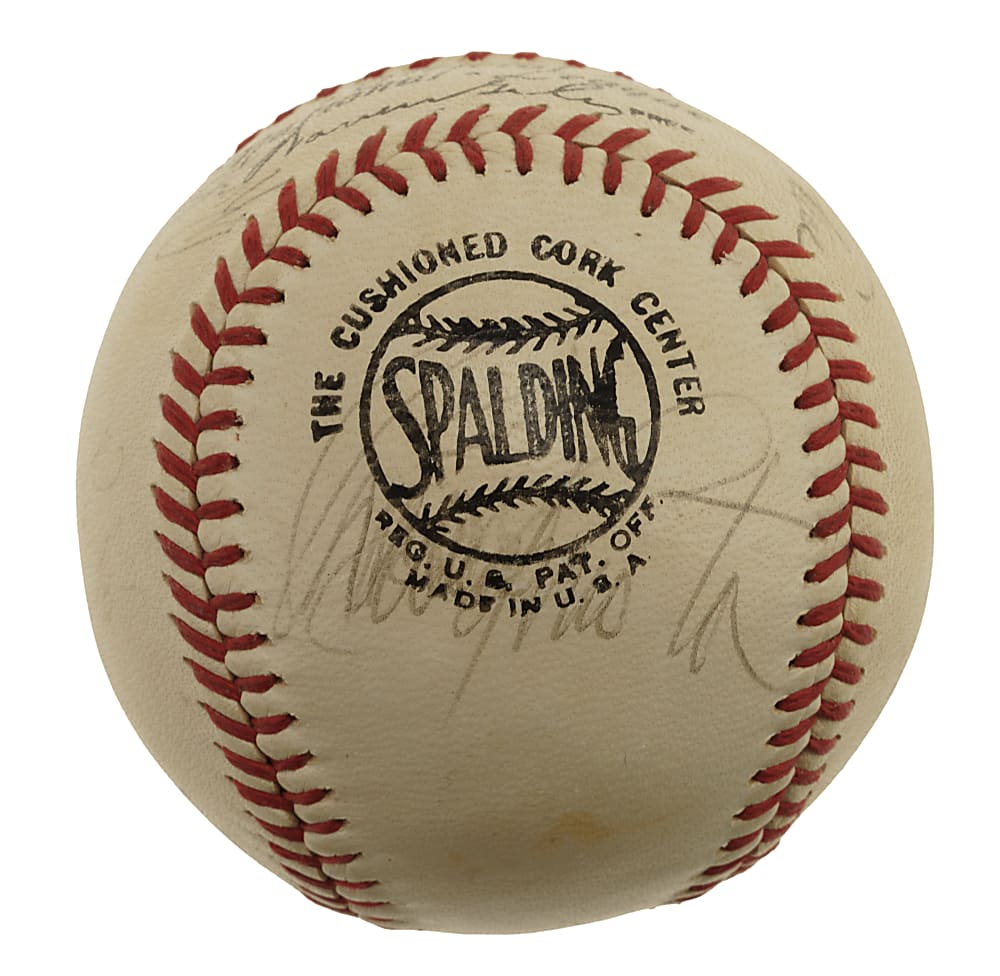 1968 Pittsburgh Pirates Team-Signed Baseball with Roberto Clemente and Willie Stargell - PSA/DNA