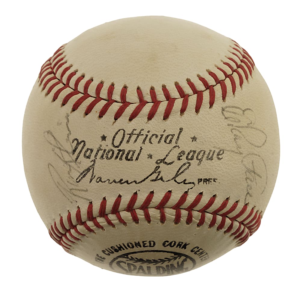 1968 Pittsburgh Pirates Team-Signed Baseball with Roberto Clemente and Willie Stargell - PSA/DNA