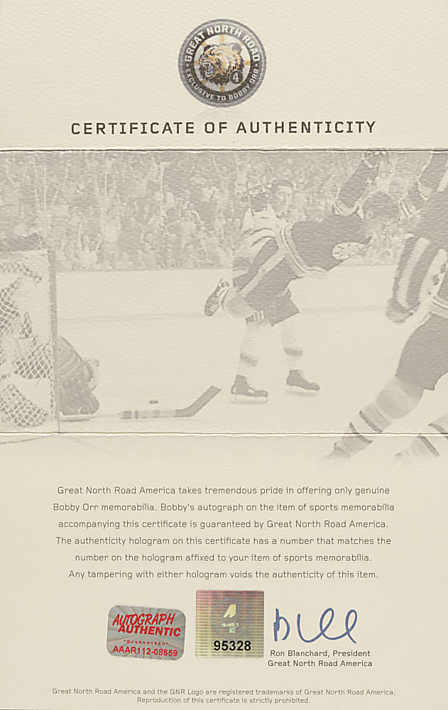 Bobby Orr Signed Boston Bruins Jersey