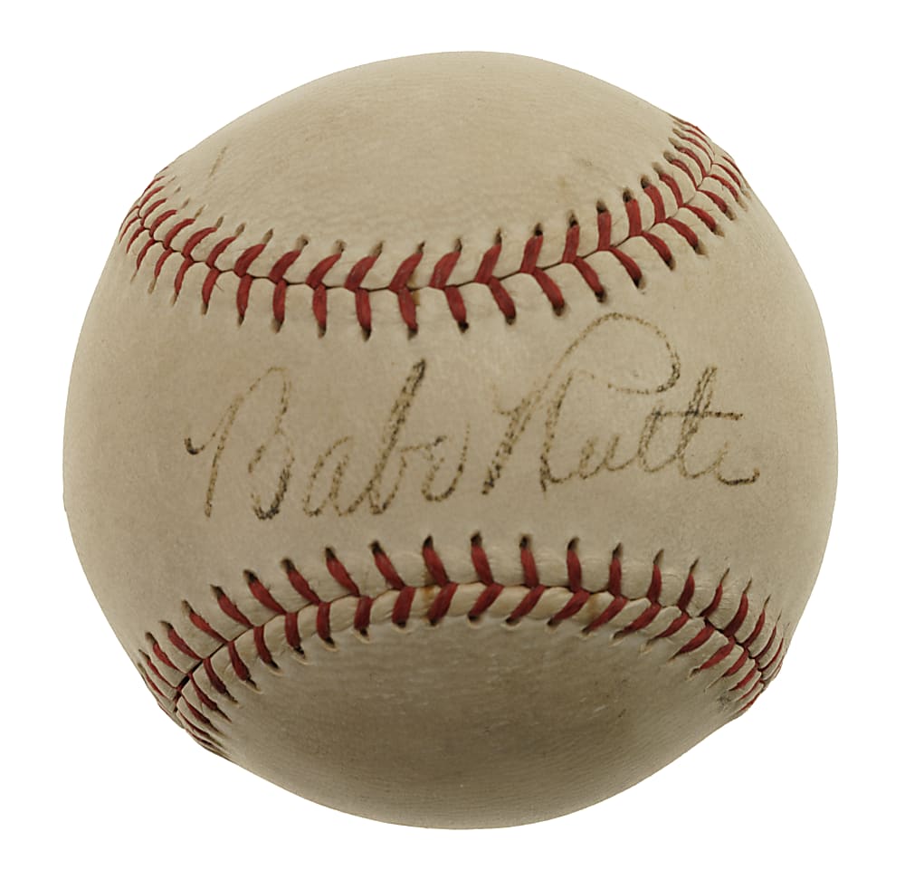 Babe Ruth Single-Signed Baseball - JSA