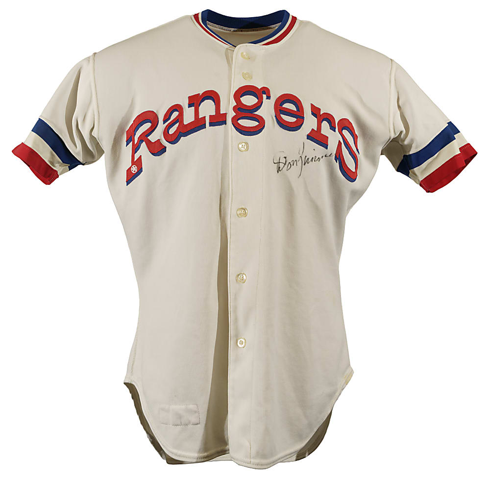 1981 Don Zimmer Texas Rangers Signed Game-Used Manager's Home Jersey