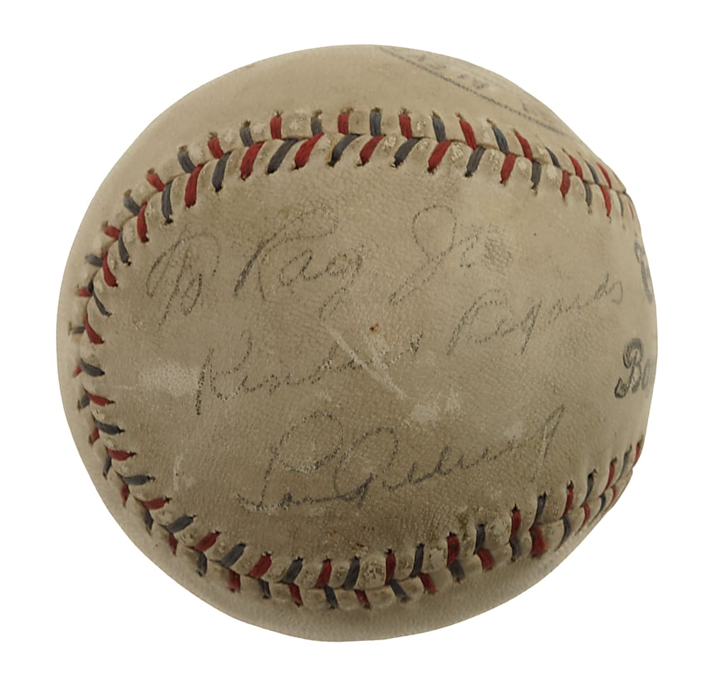 Lou Gehrig Single-Signed Baseball - PSA/DNA