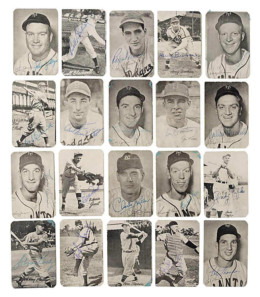 Signed 1947 W571 "Homogenized" Bond Bread Collection (24) Including Bob Feller, Ralph Kiner, and Johnny Mize