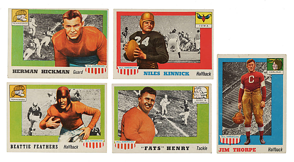 1955 Topps All-American Football Near-Complete Set (94/100)