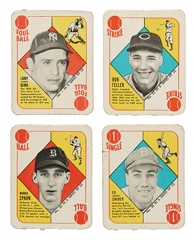 1951 Topps Red Backs Complete Set (52)