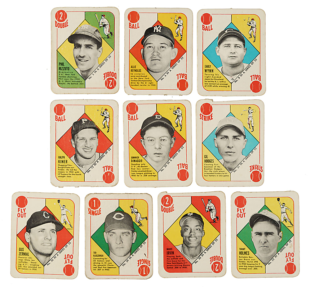 1951 Topps Red Backs Complete Set (52)