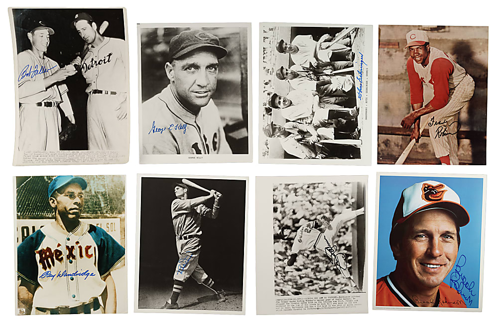 Hall of Fame Signed Photograph Collection (15) Including Dizzy Dean