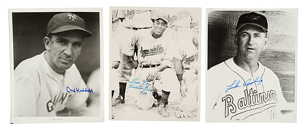 Hall of Fame Signed Photograph Collection (15) Including Dizzy Dean