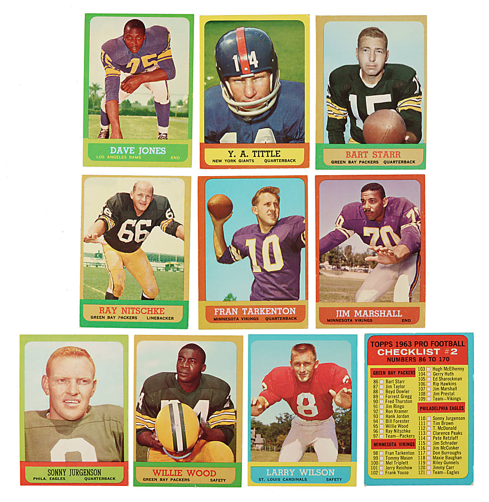 1963 Topps Football Complete Set (170)