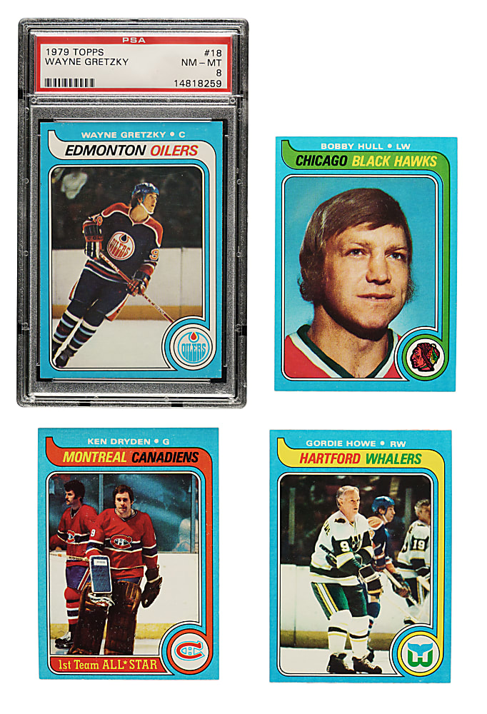 High-Grade 1979-1980 Topps Hockey Complete Set (264) Including Wayne Gretzky Rookie PSA NM-MT 8