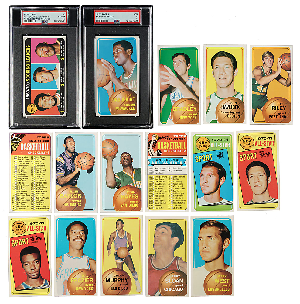 1970-1971 Topps Basketball Complete Set (175) Including #123 Pete Maravich Rookie PSA EX-MT 6