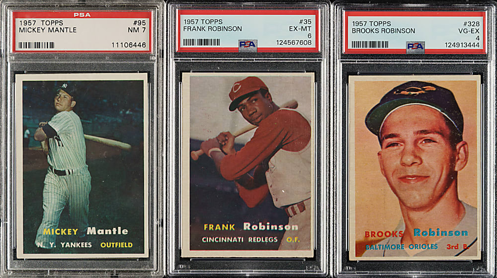 1957 Topps Complete Set (407) Including 13 PSA-Graded Cards