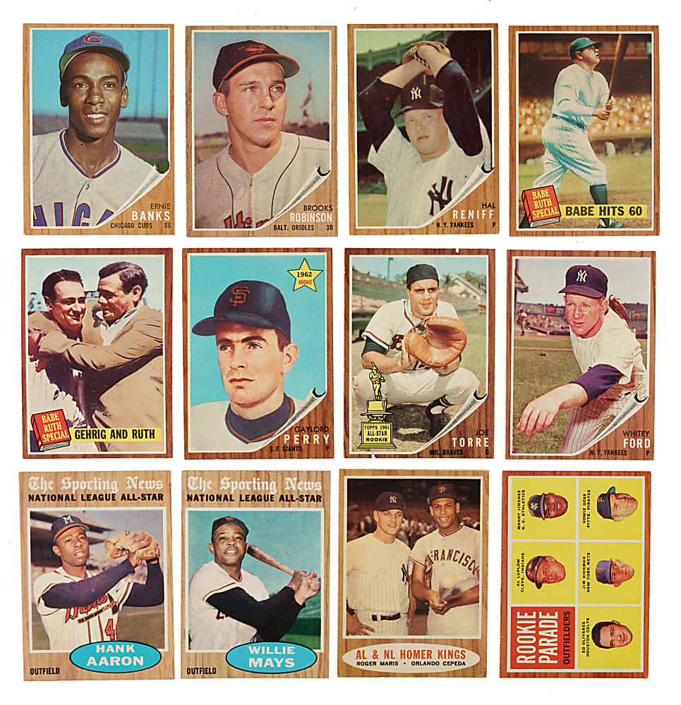 1962 Topps Near-Complete Set (592/598) Plus 46 Variations Including 275 Graded Cards