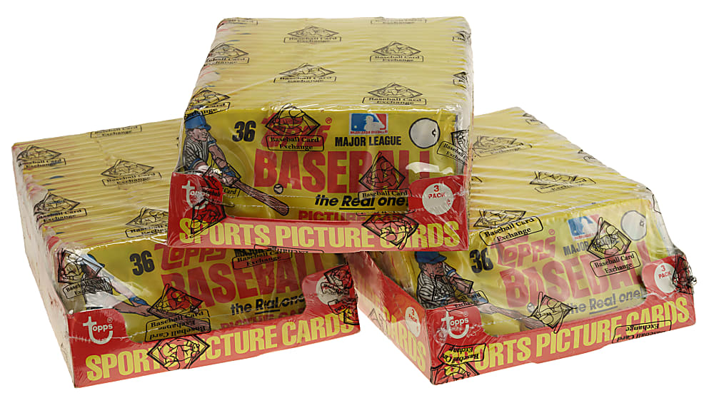 1983 Topps Original Grocery Rack Pack Case (3 Unopened Boxes) - BBCE