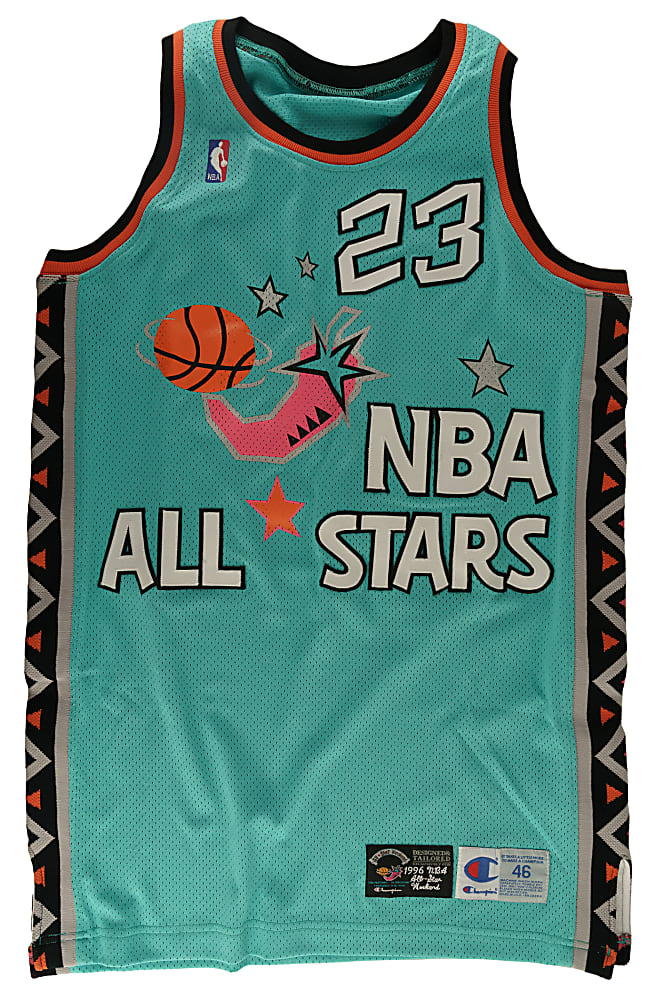 1996 Michael Jordan Signed All-Star Game Pro Cut Jersey - Upper Deck and JSA