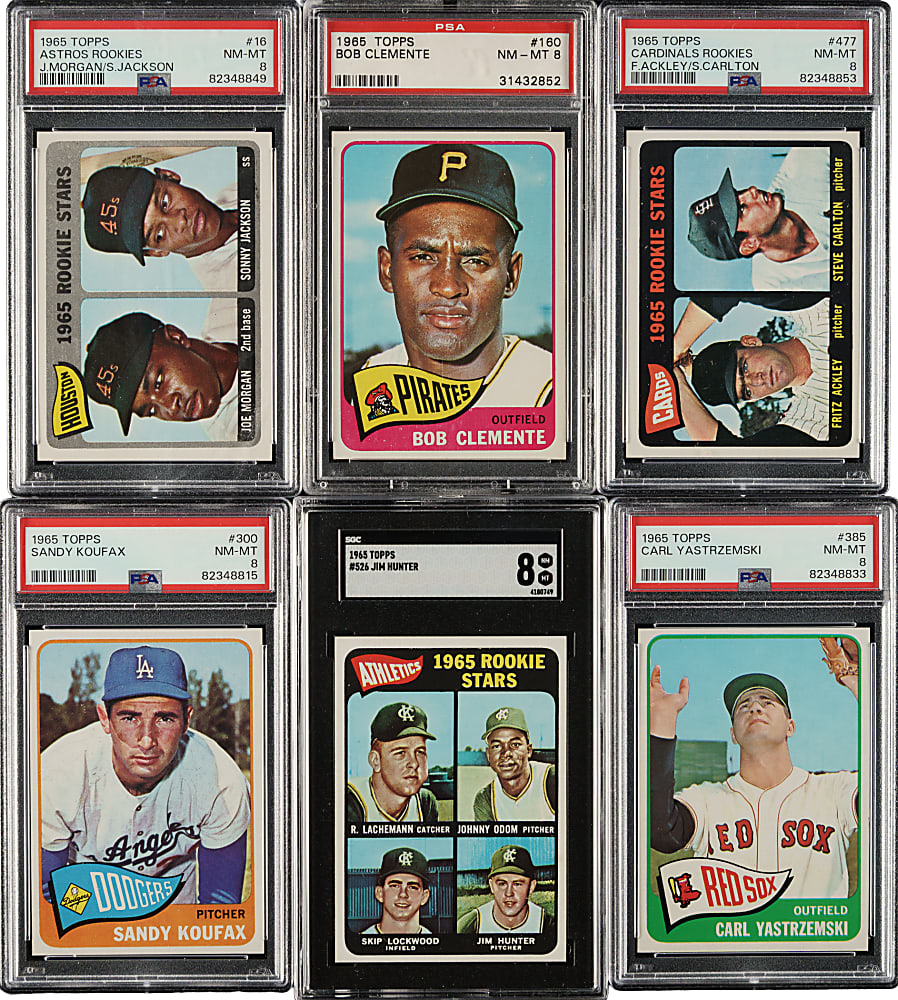 High-Grade 1965 Topps Near-Complete Set (597/598) Including 143 PSA-Graded Cards