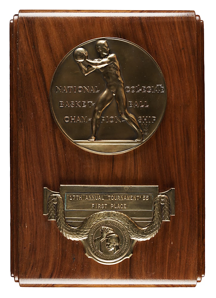 1955 Bill Russell NCAA First Place Championship Award - Direct Player Provenance