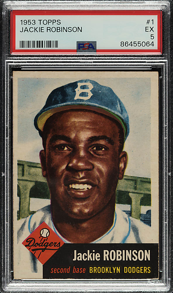 1953 Topps #1 Jackie Robinson PSA EX 5