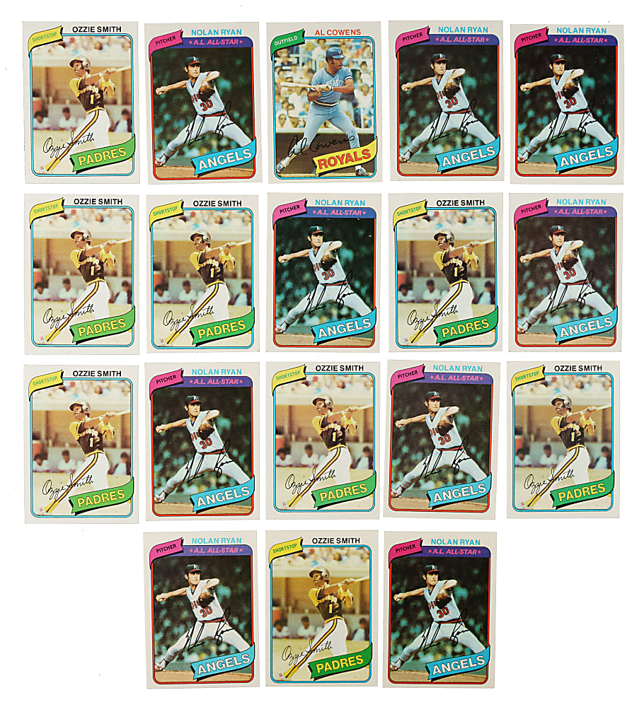 High-Grade 1980 Topps Complete Set Collection (9 Sets, 6,534 Cards)