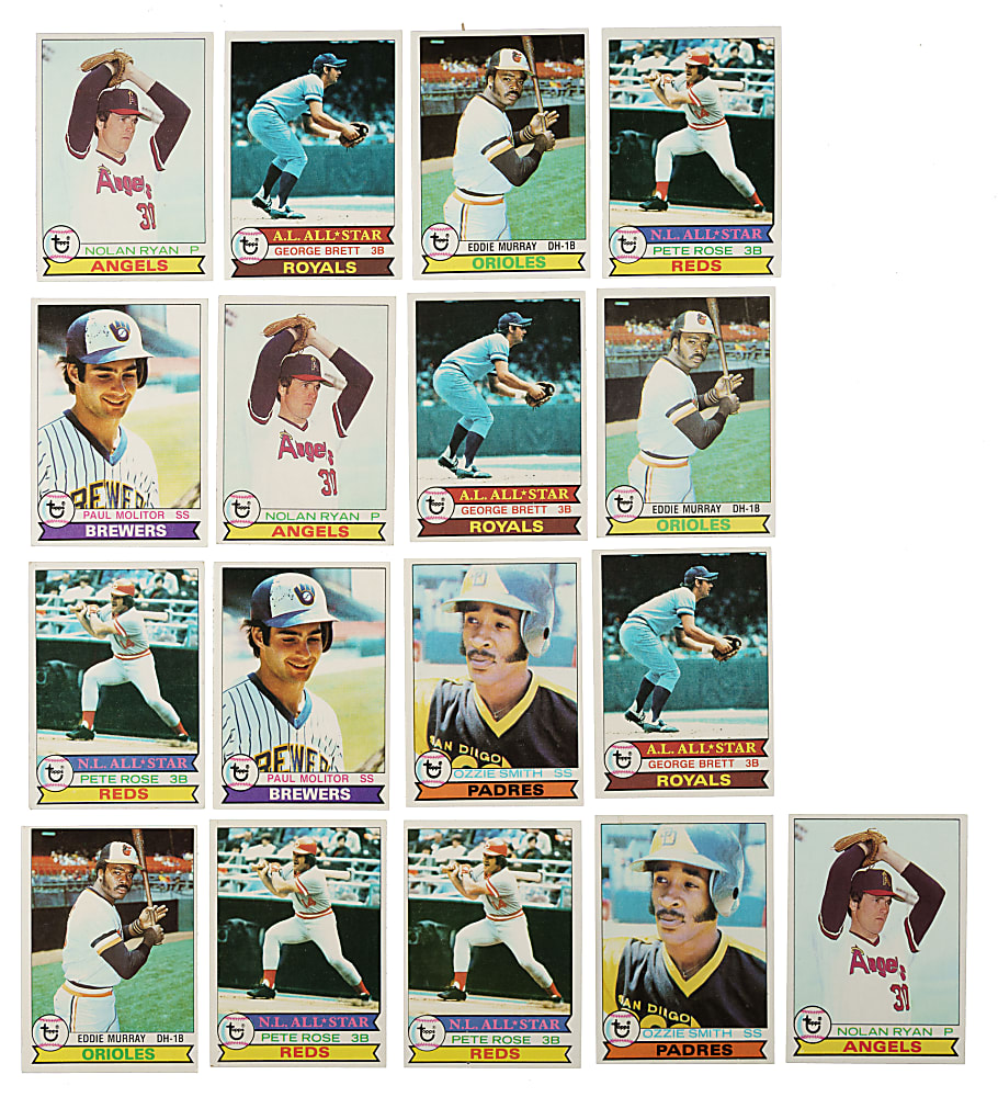 1979 Topps Complete and Near-Complete Set Collection (4 Sets, 2,895 Cards)