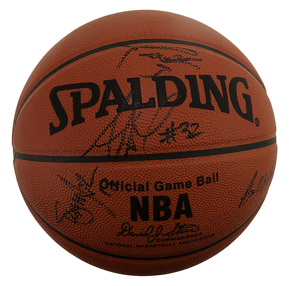 Hall of Fame and Star Multi-Signed Basketball with Kobe Bryant and Dwyane Wade - JSA