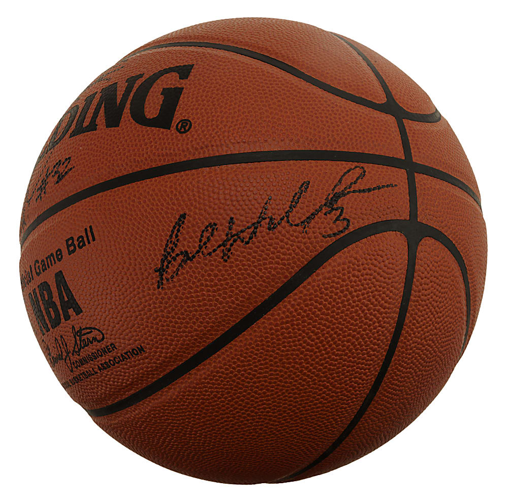 Hall of Fame and Star Multi-Signed Basketball with Kobe Bryant and Dwyane Wade - JSA