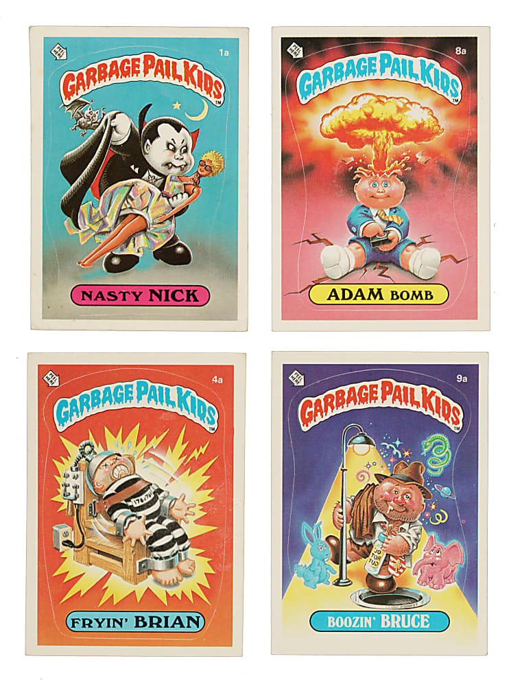 1985 Topps "Garbage Pail Kids" Original Series 1 and Series 2 Near-Complete and Partial Set Pair (2 Sets, 123 Stickers)