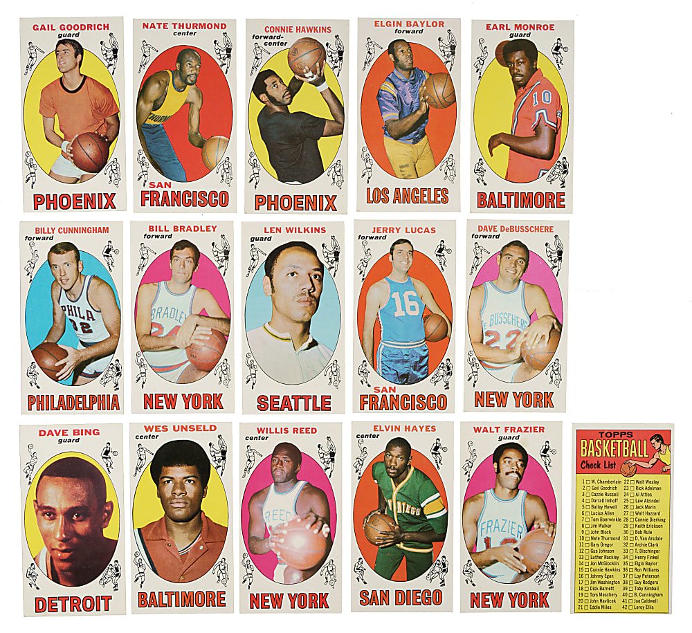 1969-1970 Topps Basketball Near-Complete Set (98/99) Including Lew Alcindor Rookie