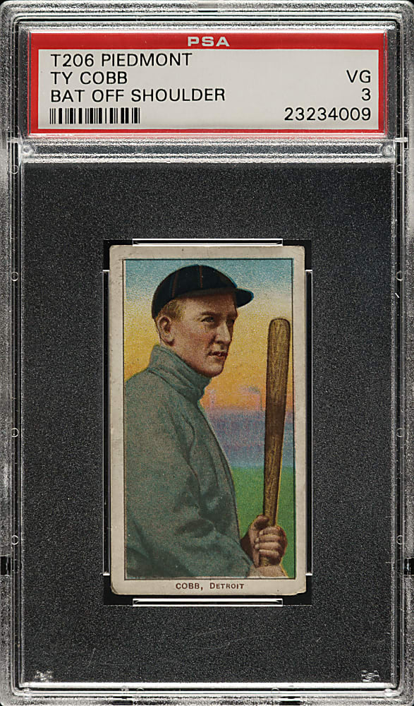 1909-1911 T206 White Border Ty Cobb Bat Off Shoulder PSA VG 3