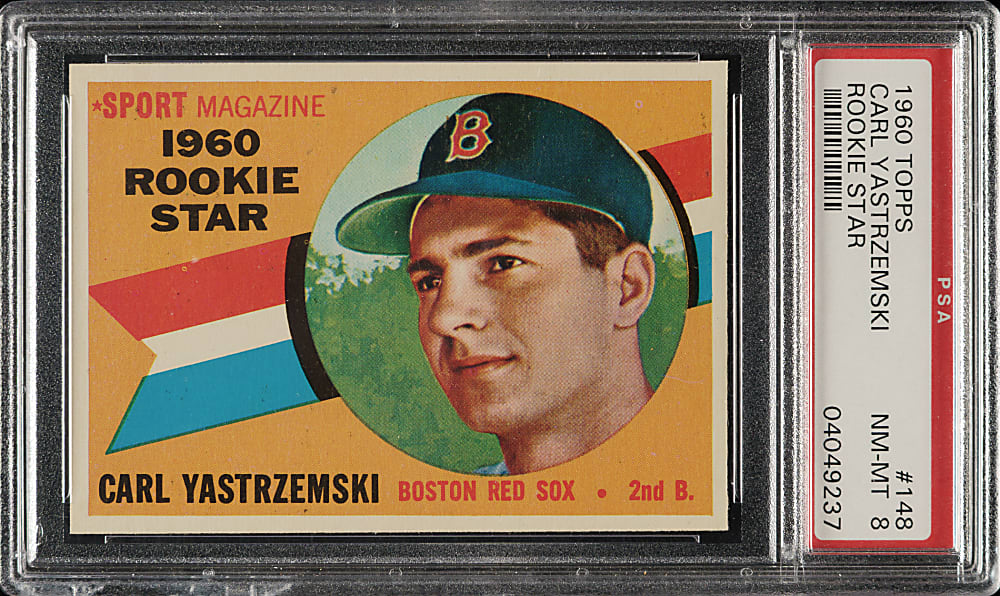 1960 Topps #148 Carl Yastrzemski Rookie PSA NM-MT 8