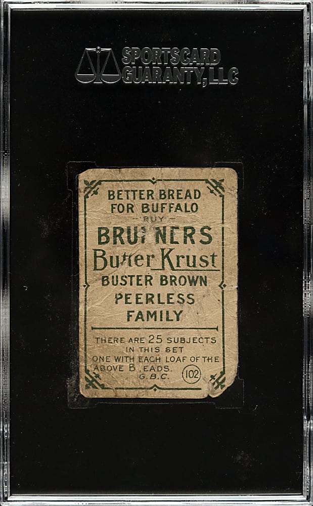 1911-1914 D304 Brunners Bread Honus Wagner SGC POOR 10