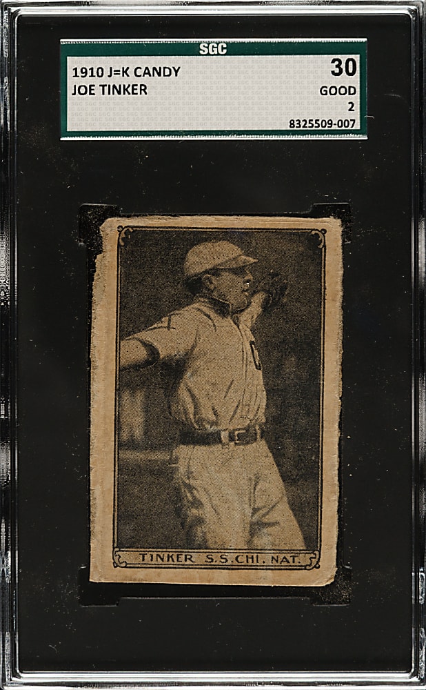 1912 J=K Candy Joe Tinker Type I SGC GOOD 30 - The ONLY Graded Example!