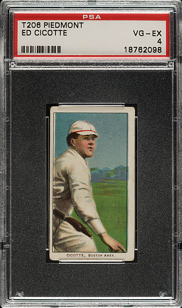 1909-1911 T206 White Border Ed Cicotte PSA VG-EX 4