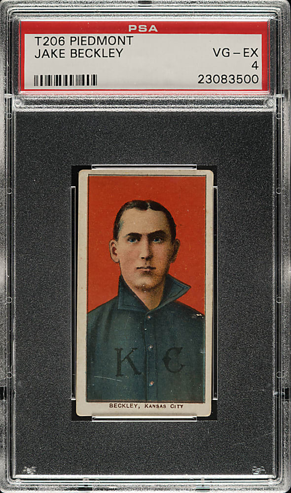 1909-1911 T206 White Border Jake Beckley PSA VG-EX 4