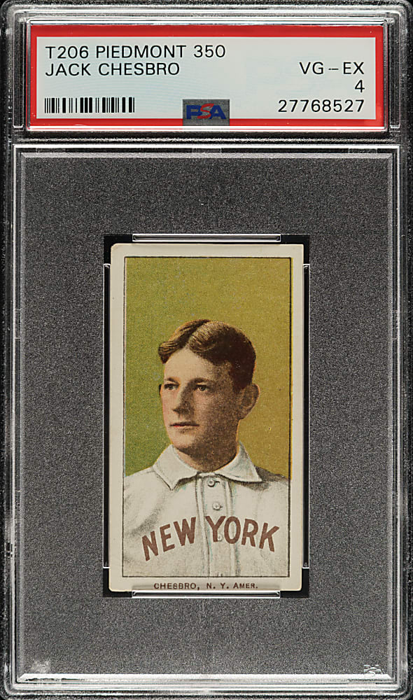 1909-1911 T206 White Border Jack Chesbro PSA VG-EX 4
