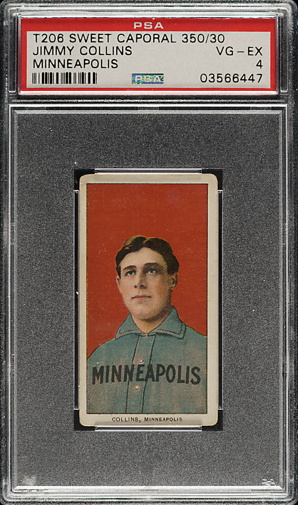 1909-1911 T206 White Border Jimmy Collins PSA VG-EX 4