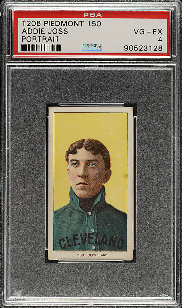 1909-1911 T206 White Border Addie Joss Portrait PSA VG-EX 4