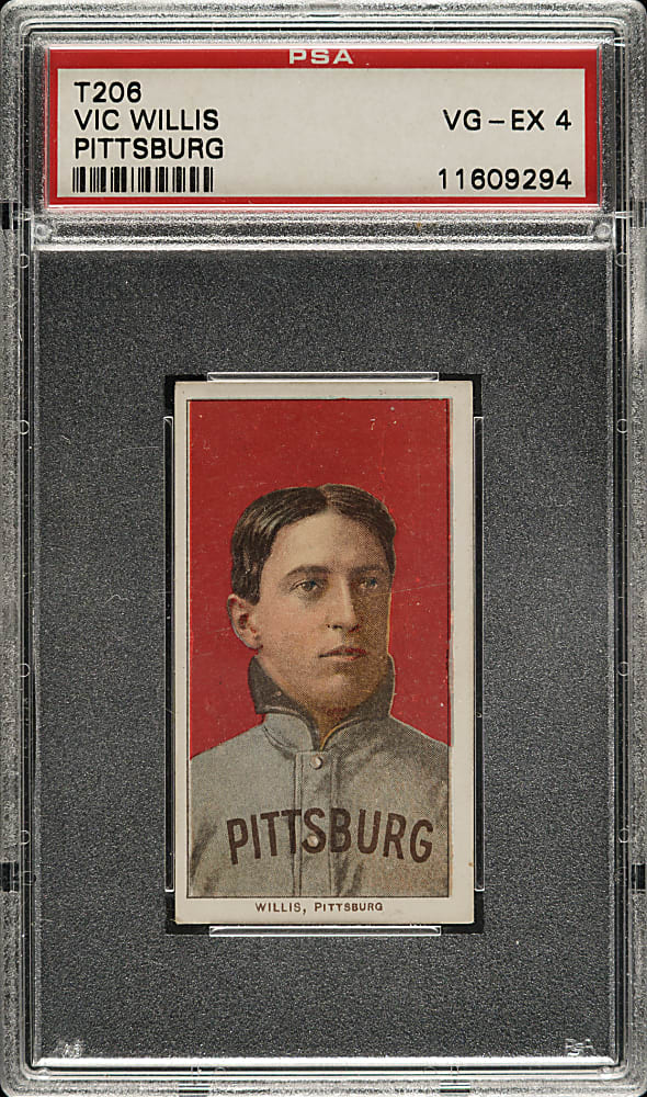 1909-1911 T206 White Border Vic Willis PSA VG-EX 4 - Sovereign 350 Back